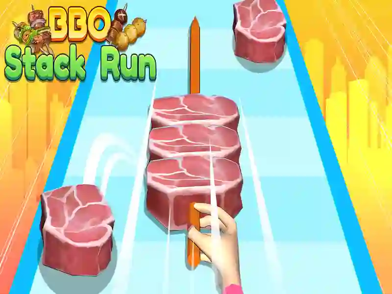 Žaidimas „BBQ Stack Run“ internete Žaidimas „BBQ Stack Run“ internete