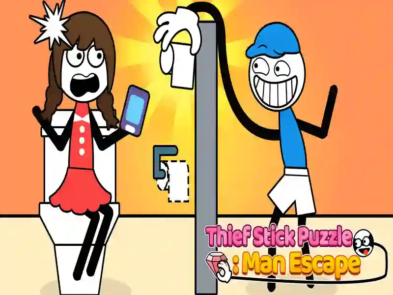 Žaidimas Thief Stick Puzzle Man Escape internete