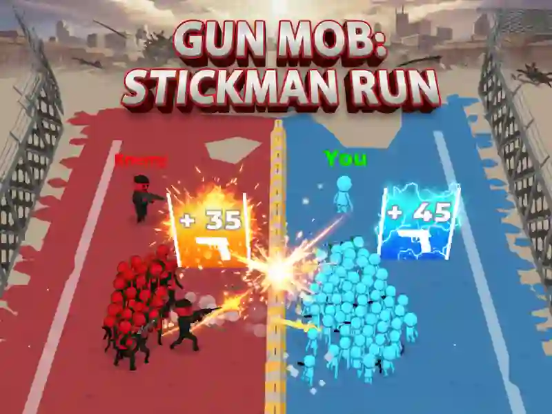 Žaidimas Gun Mob: Stickman Run internete