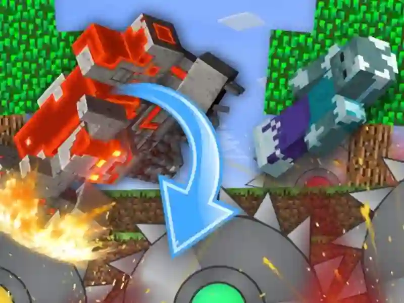 Žaidimas Mobso ūkis MineBlock! internete