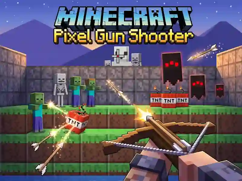 Žaidimas Minecraft Pixel Gun Shooter internete