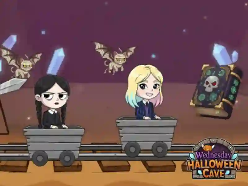 Žaidimas Trečiadienio Helovino urvas internete