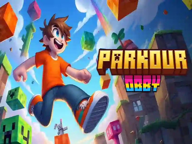 Žaidimas Parkour obby internete Žaidimas Parkour obby internete