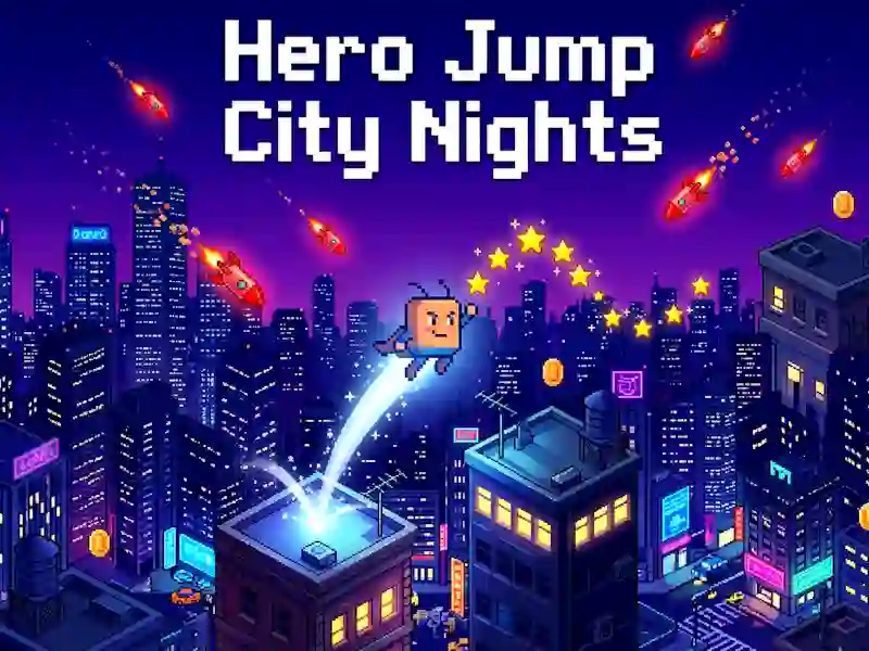 Žaidimas Hero Jump City naktys internete
