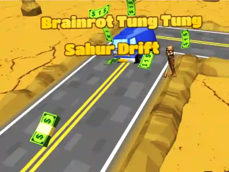 Žaidimas „Brainrot Tung Sahur Drift“ internete