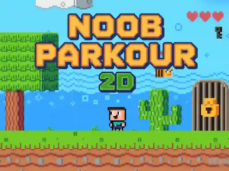 Žaidimas Noob Parkour 2D internete