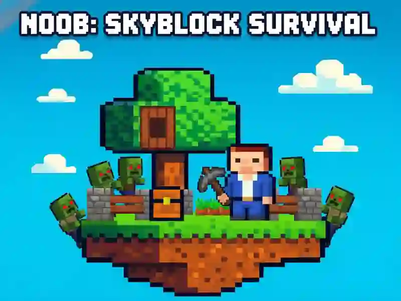 Žaidimas Noob: Skyblock Survival internete