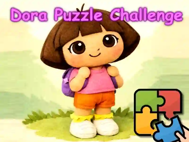 Žaidimas Dora Puzzle iššūkis internete