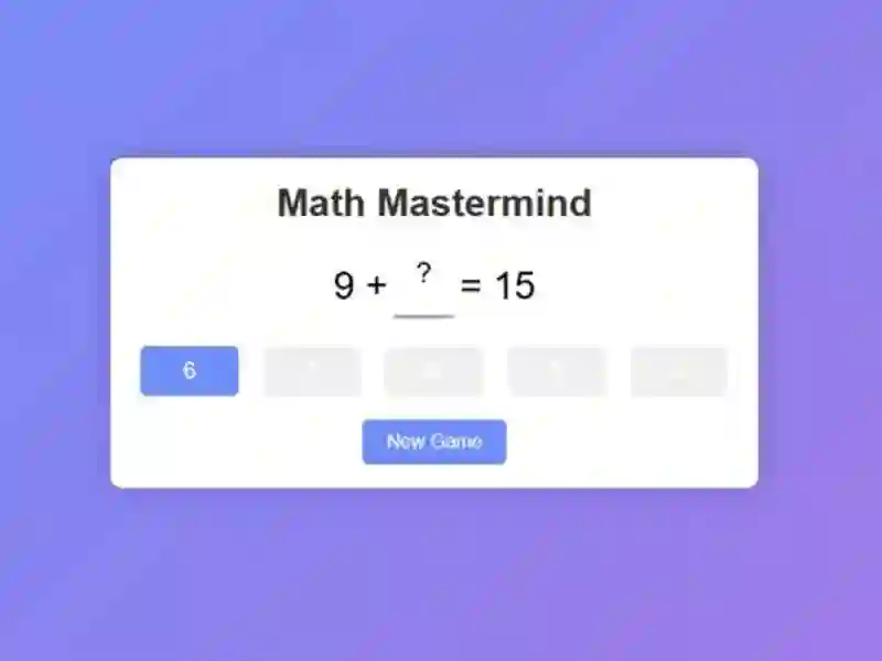 Žaidimas Matematikos meistras internete