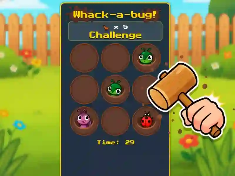 Žaidimas „Whack A Bug“ iššūkis internete
