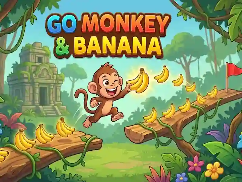 Žaidimas Go monkey & Banana internete