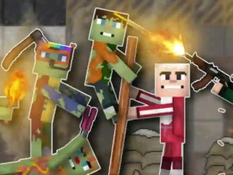 Žaidimas Žmonės prieš zombius: „Sandbox“ internete