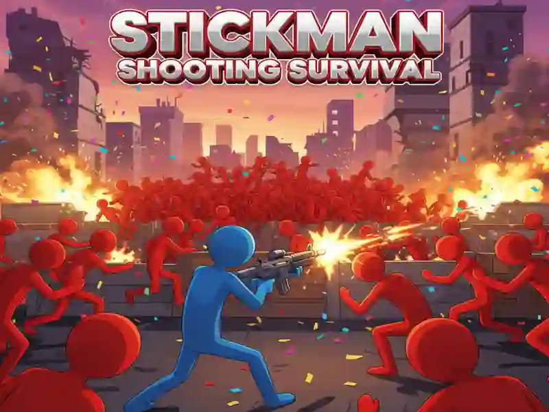 Žaidimas „Stickman“ šaudymo išgyvenimas internete