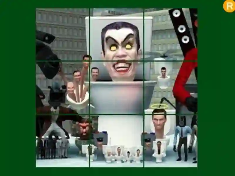 Žaidimas „Skibidi“ tualetas slenkantis galvosūkis internete