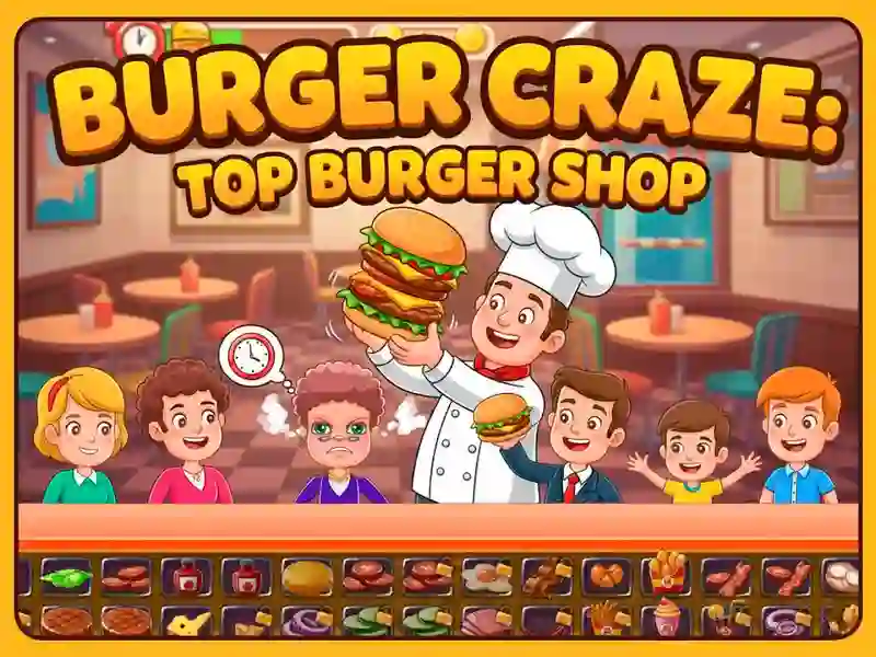 Žaidimas Burger Craze: geriausia mėsainių parduotuvė internete