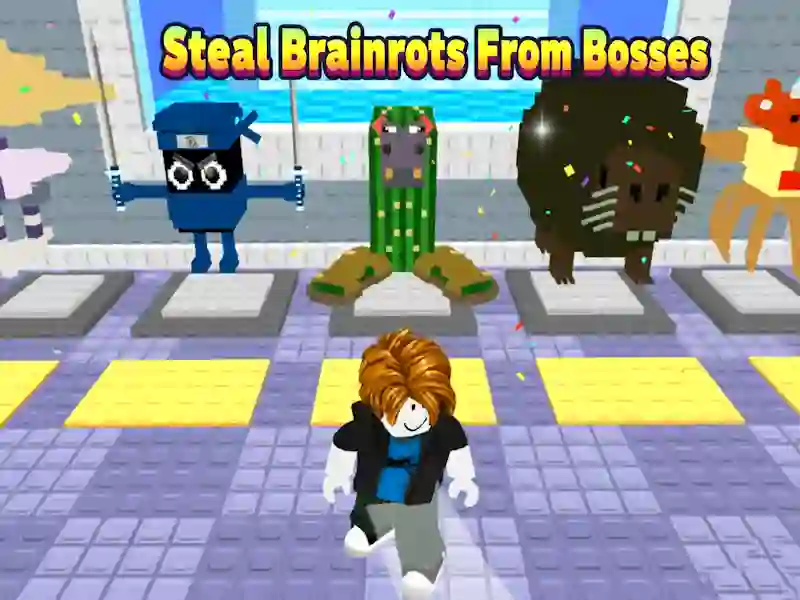 Žaidimas Pavogti „Brainrots“ iš viršininkų internete