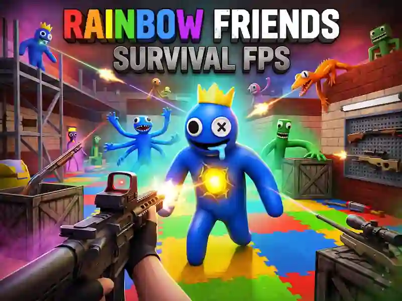 Žaidimas Rainbow Friends Survival FPS internete