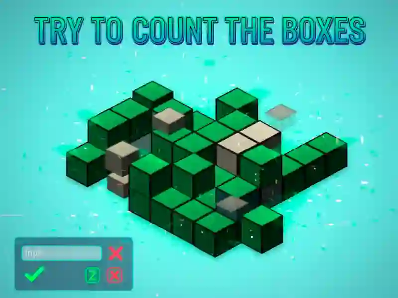 Žaidimas Pabandykite suskaičiuoti dėžutes internete