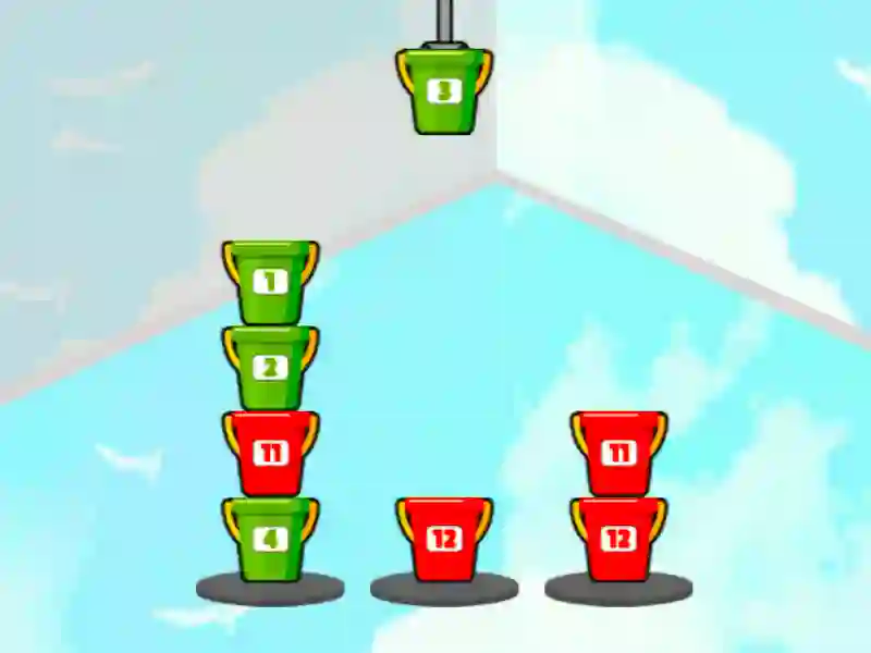 Žaidimas Rūšiuoti kaušai internete