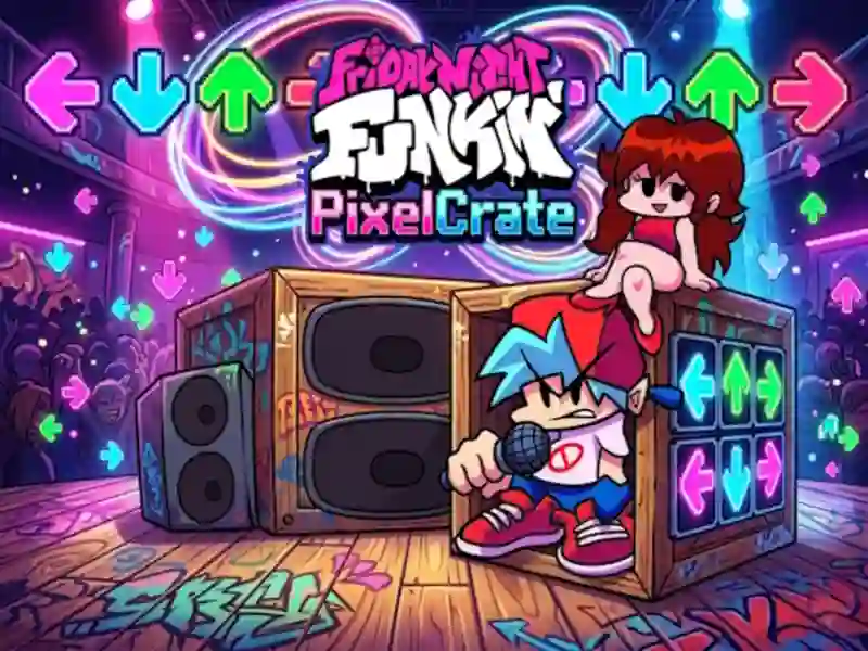 Žaidimas Friday Night Funkin PixelCrate internete