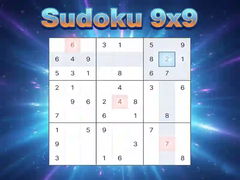 Žaidimas Sudoku 9x9 internete