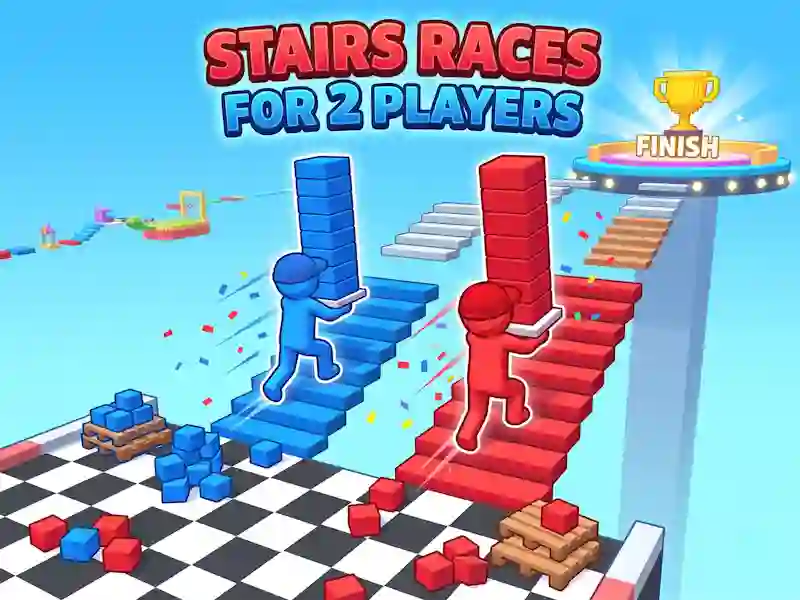 Žaidimas Stairs Races For 2 Players internete