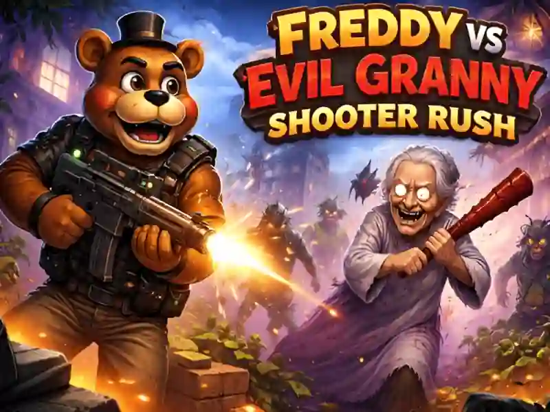 Žaidimas Freddy vs Evil Granny Shooter Rush internete