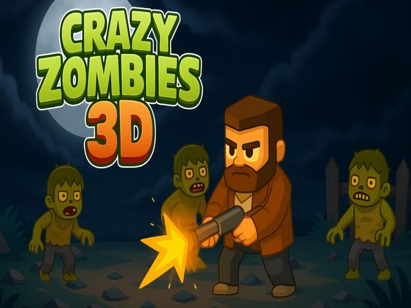 Žaidimas Pašėlę zombiai 3d internete