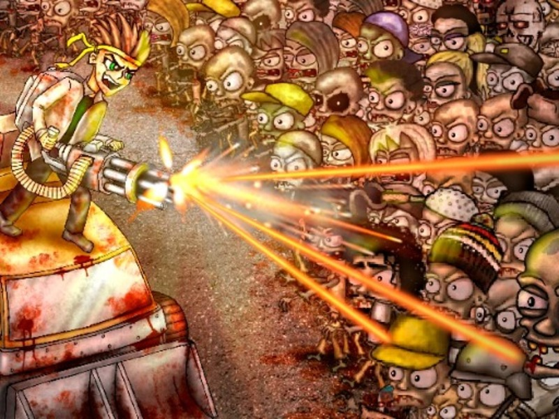 Žaidimas Kietas roko zombių sunkvežimis internete