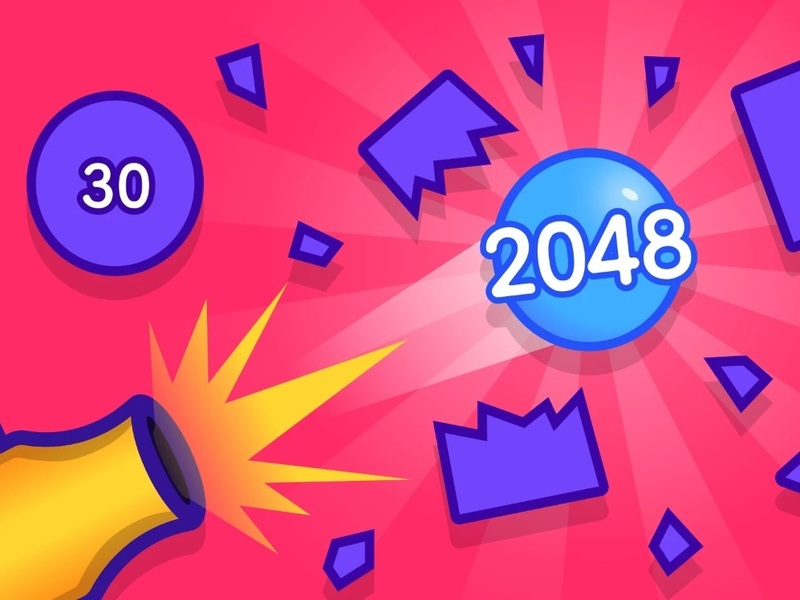 Žaidimas 2048 blokuoja sunaikinimą internete