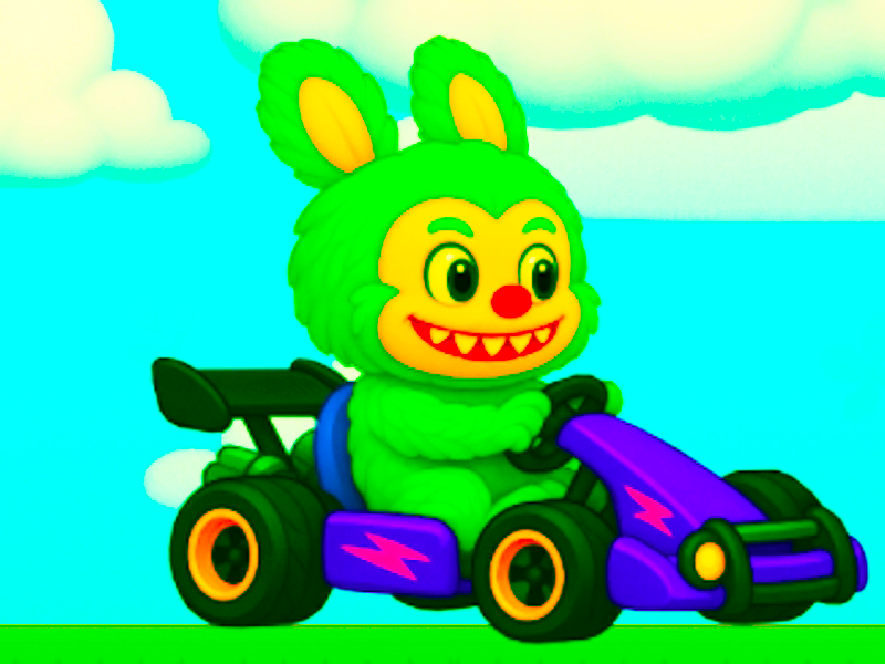 Žaidimas Labubu Gokartas internete