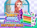 Žaidimas Vincy Kepama Vaivorykštinis Gimtadienio Tortas internete