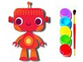 Žaidimas Atgal į mokyklą: Roboto spalvinimo knyga internete