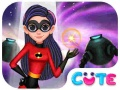 Žaidimas Superherojus Violetinis Mados Fotografija internete