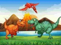 Žaidimas Spalvoti Dinosuarai Match 3 internete