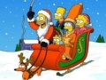 Žaidimas Simpsonų Kalėdų dėlionė internete