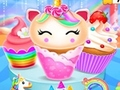 Žaidimas Vienaragio undinės cupcakes gaminimo dizainas internete