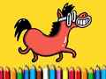 Žaidimas Atgal į mokyklą: Ponio spalvinimo knyga internete