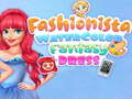 Žaidimas Fashionista: Akvarelės Fantazijos Suknelė internete