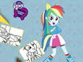 Žaidimas Equestria Girls Spalvinimo Knyga internete