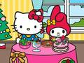 Žaidimas Kalėdų vakarienė su Hello Kitty ir draugais internete