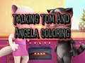 Žaidimas Talking Tom ir Angelos piešimo knyga internete