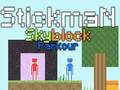 Žaidimas Stickman Skyblock Parkour internete