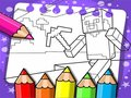 Žaidimas Minecraft Spalvinimo knyga internete