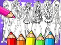 Žaidimas Monster High Spalvinimo Knyga internete