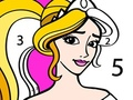 Žaidimas Princesė Spalvinti Pagal Skaičių internete