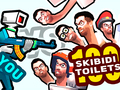 Žaidimas Tu prieš 100 Skibidi tualetų internete