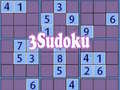 Žaidimas 3 Sudoku internete