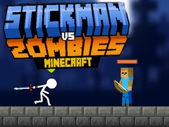 Žaidimas Stickman prieš Zombius Minecraft internete