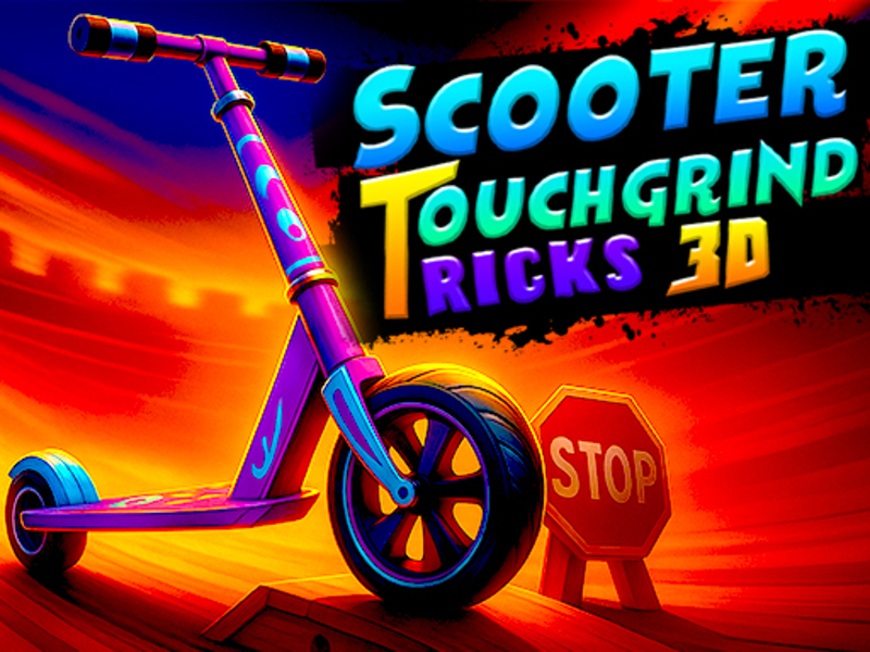 Žaidimas Motorolerio „TouchGrind“ triukai 3D internete